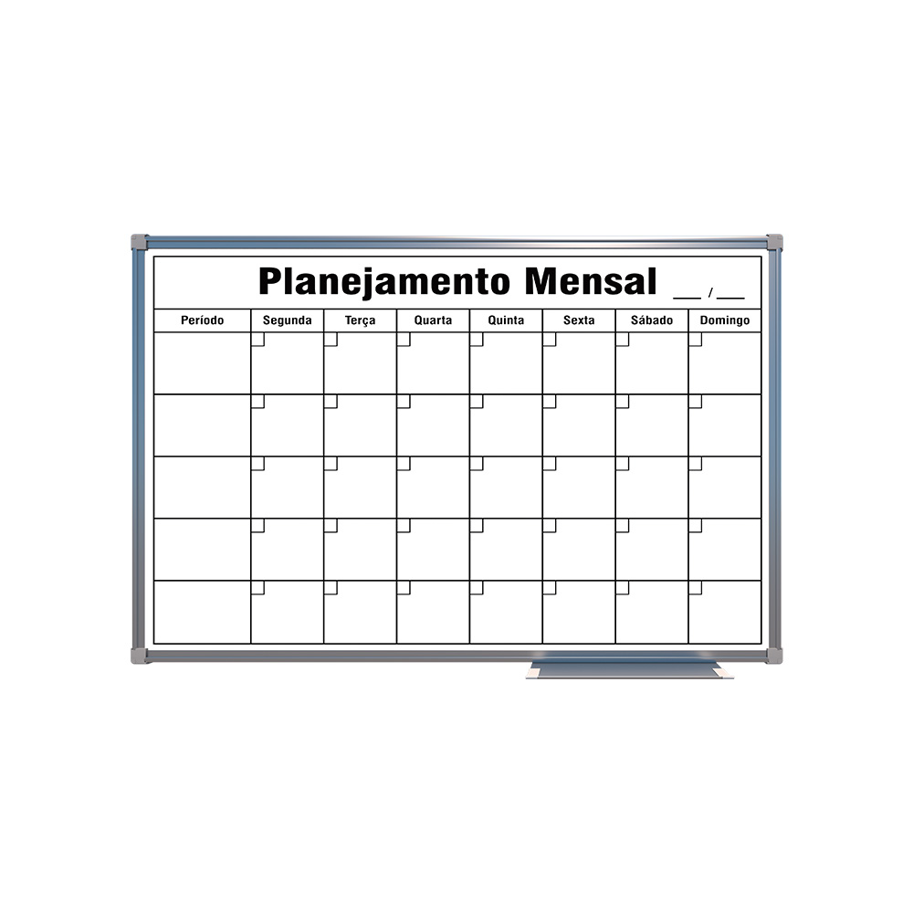 Read more about the article Quadro Branco Standard de Planejamento – Moldura: Alumínio Standard